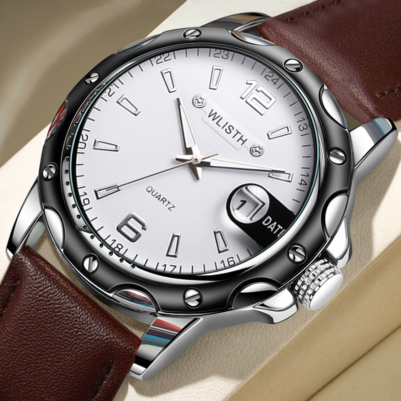 WALIS Swiss Brand Watch Waterproof Calendar Men's Watch Business Quartz Watch Retro Foreign Trade Men's Watch Wholesale