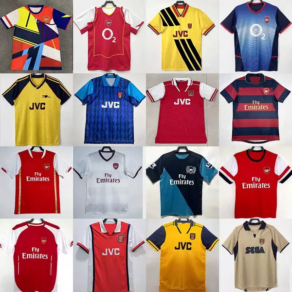 Arsenal Retro Jersey Henry Bergkamp Pires Van Persie Beckham Classic Football Jersey