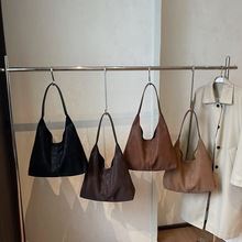 百搭复古通勤包大容量包包女高颜值新款流行韩版单肩包托包包