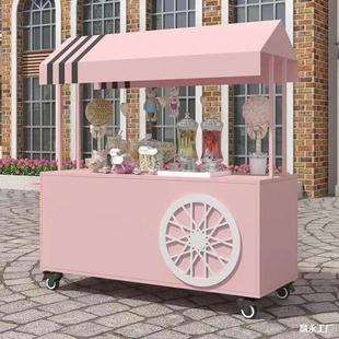Mobile Dining Cart Restaurant Trolley Mobile Fast Stainless Steel Commercial Restaurant Sausage Fast Food Cart Stall Design
