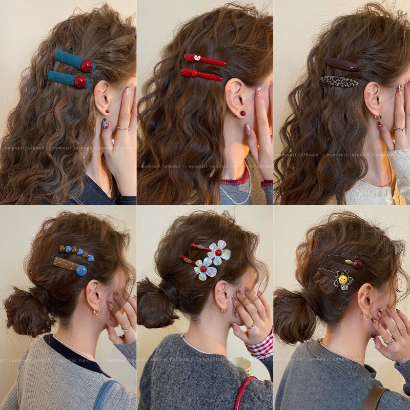 2026 New Style Chanel-Inspired Hair Clip for Women, Vintage Elegant Side Hair Clip, High-End Exquisite Duckbill Hair Accessory