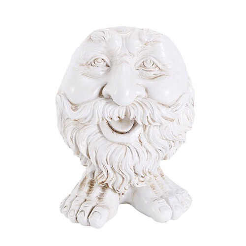 Cross-border Funny Muggle Face Sculpture Funny Expression Outdoor Garden Gardening Flower Pot Resin Crafts Ornament Wholesale