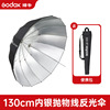 Ub-130s black silver reflective umbrella