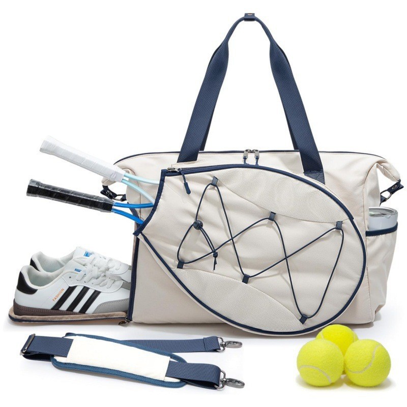 In-Stock Cross-Border New Model Multifunctional Tennis Bag Travel Bag Large Capacity Outdoor Sports Bag with Independent Shoe Compartment