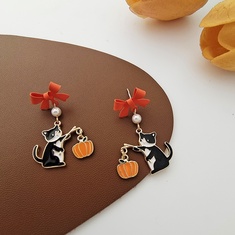 5g Weight Fashion Bow Knot Metal Stoving Varnish Women's Earrings 1 Pair