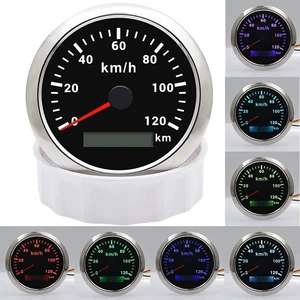 Pulse speedometer 85mm pointer instrument with colorful backlight for cars, boats, trucks, construction machinery, and vehicles