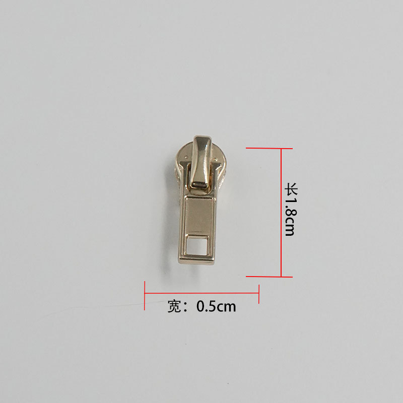 批发金属拉链头 3号拉链头浅金拉头拉片箱包拉链拉扣头5号拉链头|undefined