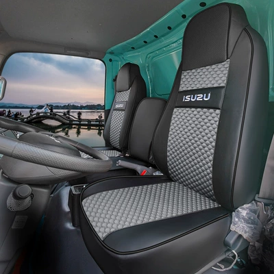 Modelə uyğun (Original) oturacaq örtükləri Yifang Eces Full Surround - leather-ice-bean-black-gray-front-row-remark-model