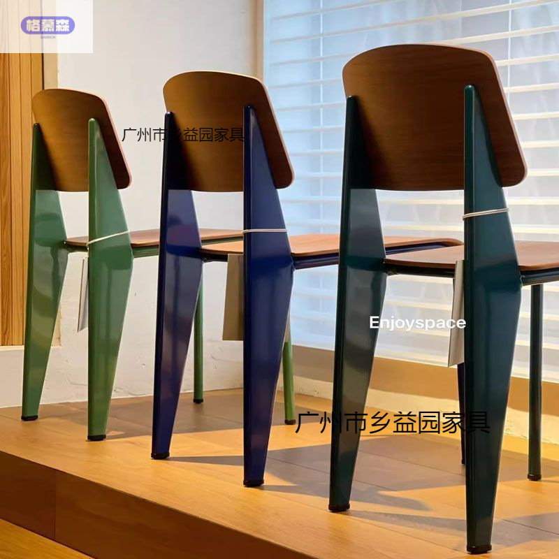 复古实木椅子北欧设计师餐椅奶油餐桌椅小户型家用餐厅靠背标准椅|undefined