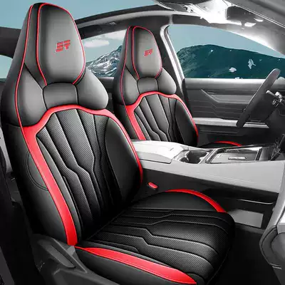 Jietu New Grand Saint Seat Covers Full Set Car Seat Cushions 2025 Elite Luxury Ultimate Premium Edition (Modelə uyğun (Original) oturacaq örtükləri) - black-and-red-standard-version-remarks-on-model-year-rear-row-half-package