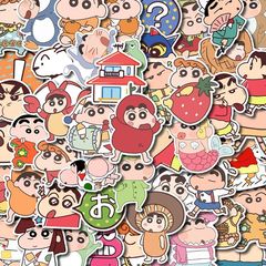 卡通可爱蜡笔小新贴纸高颜值ins表情爆款装饰手机diy贴画手账防水