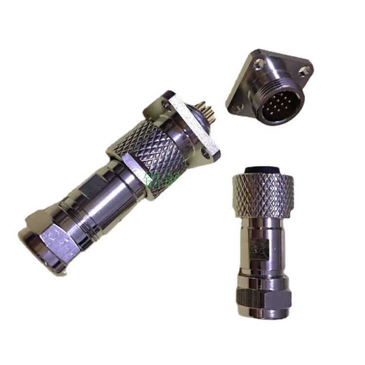 M16 GX16����� ȫͭ��Ǻ��ղ�ͷCircular Connector Plug