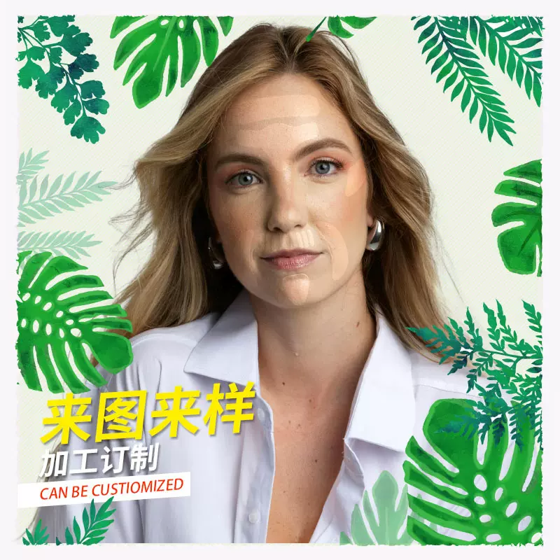 硅胶去皱脸贴16合1组合套装防皱去皱亚马逊脸部硅胶防皱贴