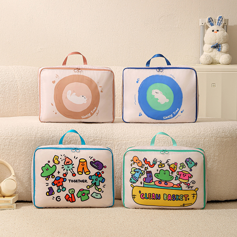 Oxford Cloth Compressible Clothing Storage Bag, Convenient Multifunctional down Jacket Storage Bag, Underwear and Socks Organizer Bag