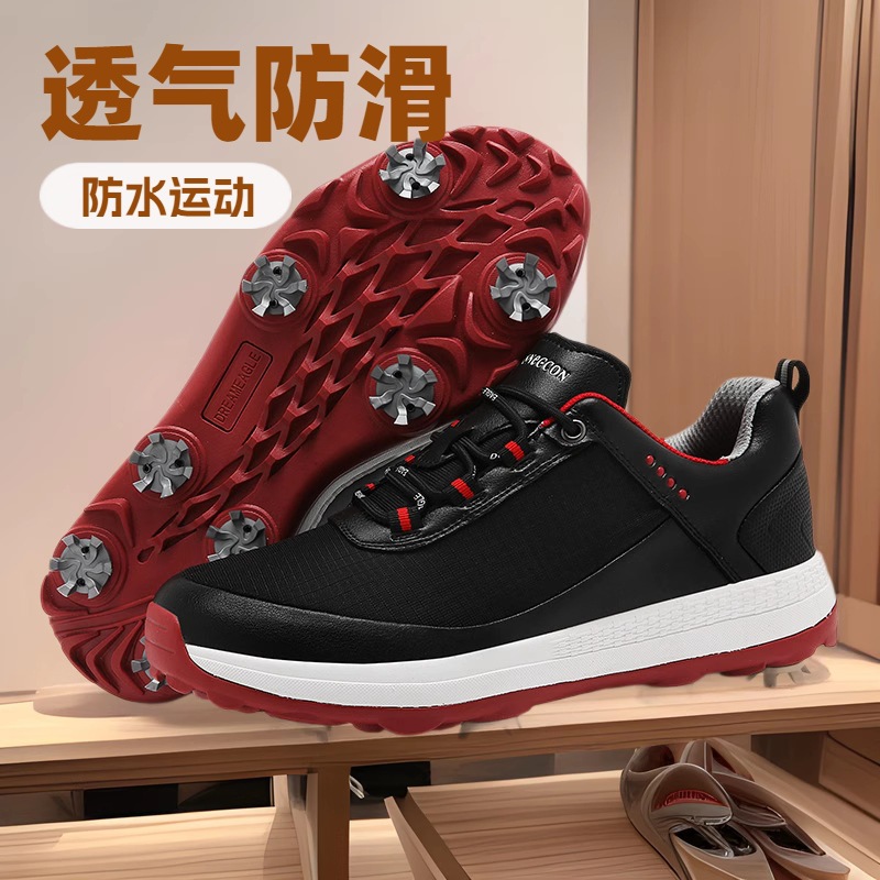 남성용 골프 신발 2023 새로운 여름 남성용 정통 통기성 방수 스포츠 미끄럼 방지 캐주얼 신발