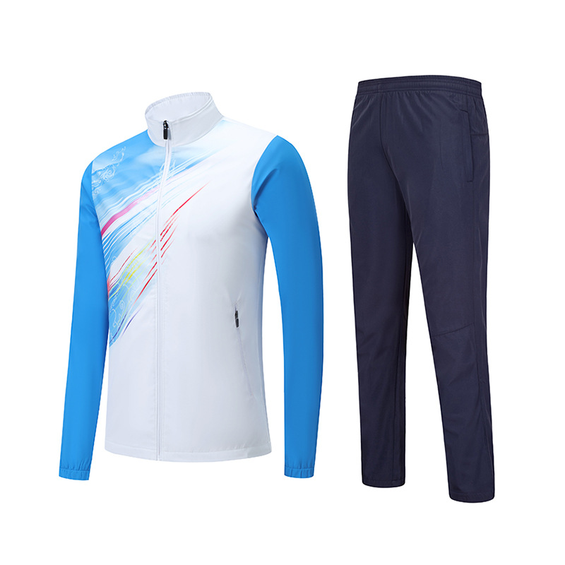 Traje deportivo con cuello alto, estampado digital, para primavera y otoño, ropa deportiva para hombres y mujeres, ropa para grupos de voluntarios