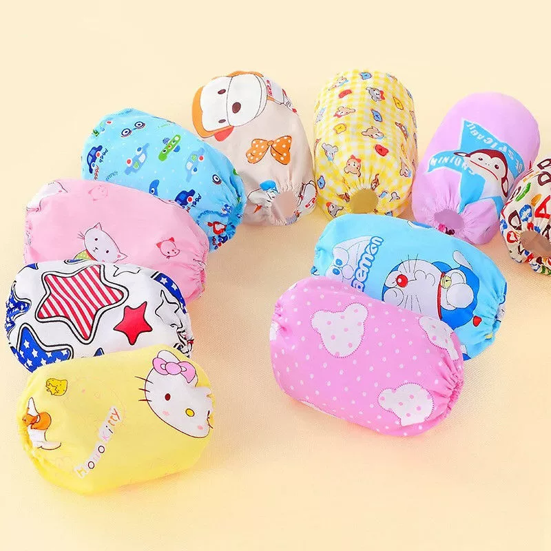 Милый Детский рукав хлопок рукав весной и летом мальчики и девочки дети пятно-упорный рукав ребенок рукав