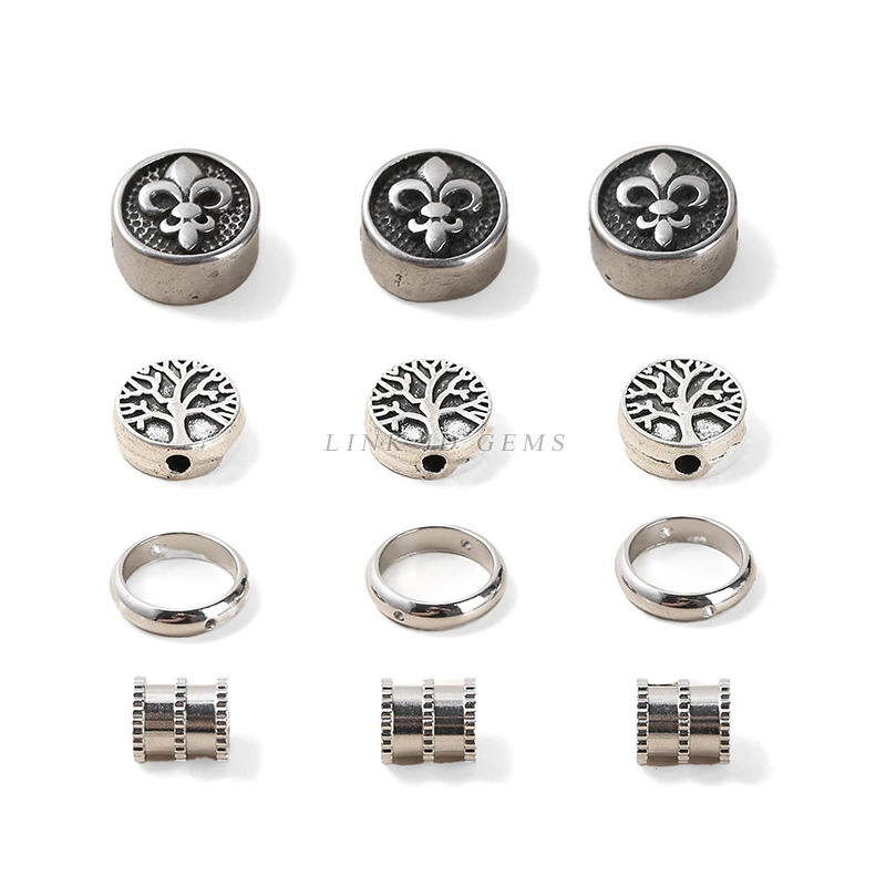 Round beads stainless steel, accessories, abacus, ring, bracelet, accessory, handmade, wholesale
