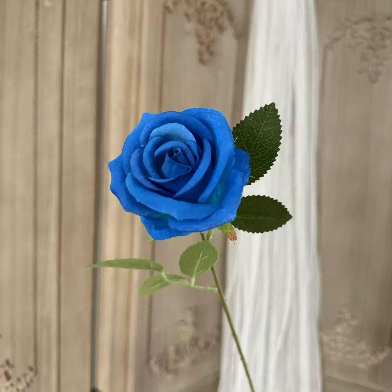 Single flannel simulated rose mall window rose waterfall outdoor layout flower wall flower arrangement home decoration flower