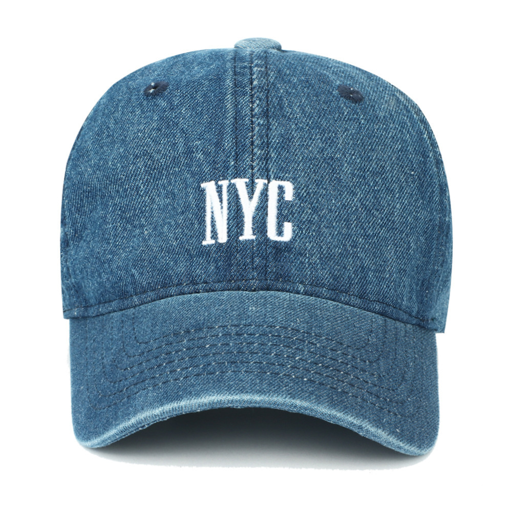 Denim dark blue baseball cap