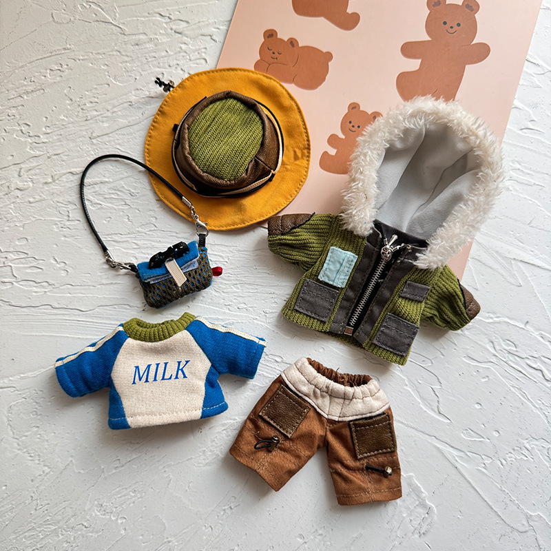 Only the Clothes for Labubu Doll Nyota Outfit T007 Mountain Man Suit 2026 New Model Bear Doll Clothes