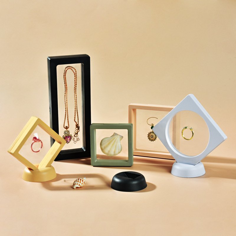 Transparent PE film display box small commodity suspension packaging box jewelry ring bracelet box gift box in stock