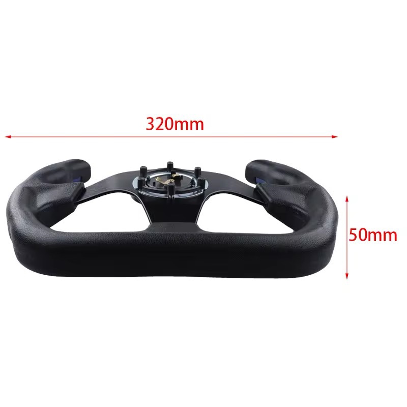Car Modification Pu Universal New Model Steering Wheel for Competitive Games, Go-Kart 13-Inch 320mm Racing-Style Steering Wheel