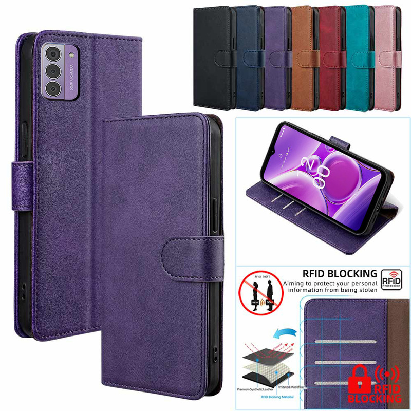Nokia Anti-Drop Phone Case for nokia c22 Leather G11 Plus Stand Phone Case for c32