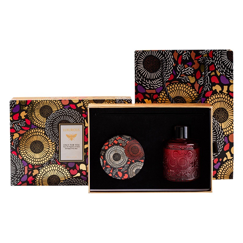 BYME en relieve cielo estrellado taza aromaterapia vela caja de regalo fragancia libre de fuego traje de aromaterapia regalo del Día DE LA Mujer