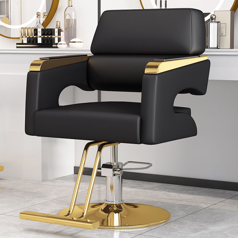 silla de peluquería plegable red salón de peluquería rojo corte de pelo especial elevación simple rotación silla de peluquería asiento