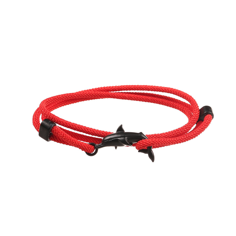 Birthday Student Couple Red Dolphin Bracelet Macaron Color Milan Line Dolphin Whale Ocean Series Bracelet Birthday Student Couple Red Dolphin Bracelet Macaron Color Milan Line Dolphin Whale Ocean Series Bracelet