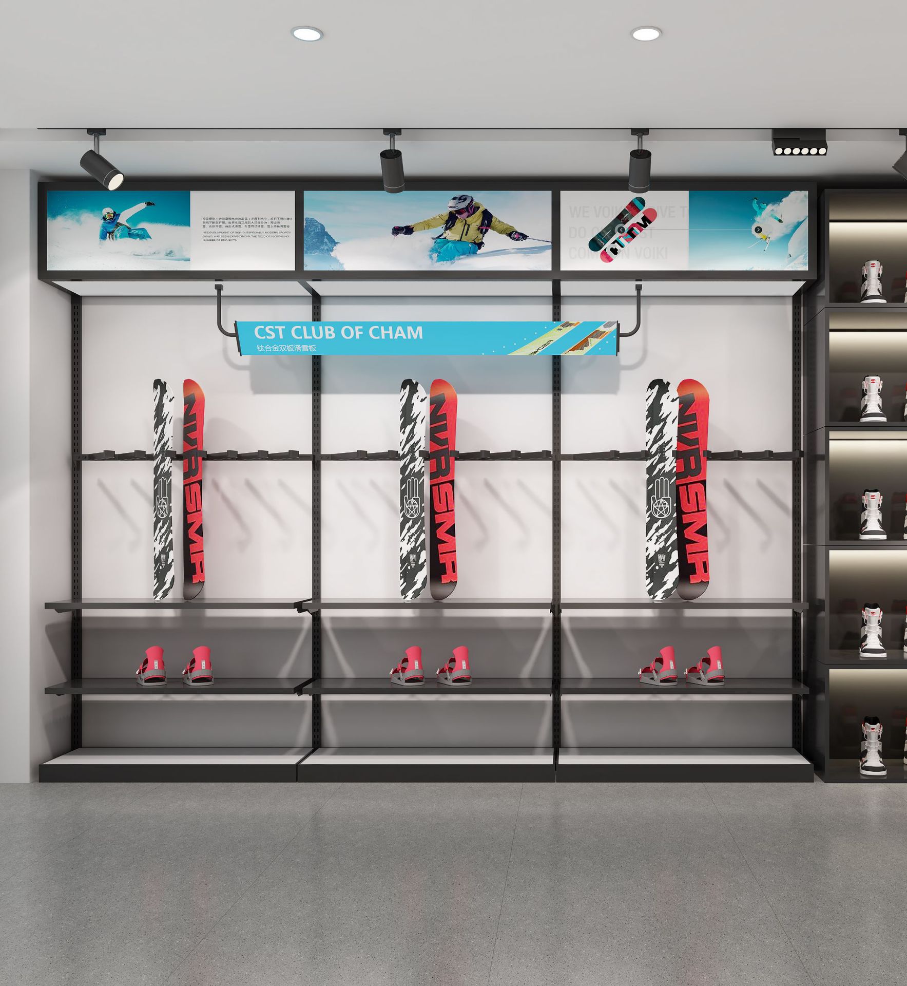 Tienda de zapatos deportivos al aire libre estante de zapatos estante de exhibición tienda de ropa estante de exhibición Zhongdao estante de zapatos estante de tienda de ropa profesional de hombre