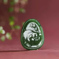 Ювелирный магазин Hetian Jade: натуральный нефрит Синьцзян Хэтиан, русский материал яшма, старый материал, подвеска с двенадцатью знаками зодиака, нефритовая подвеска "Свинья"