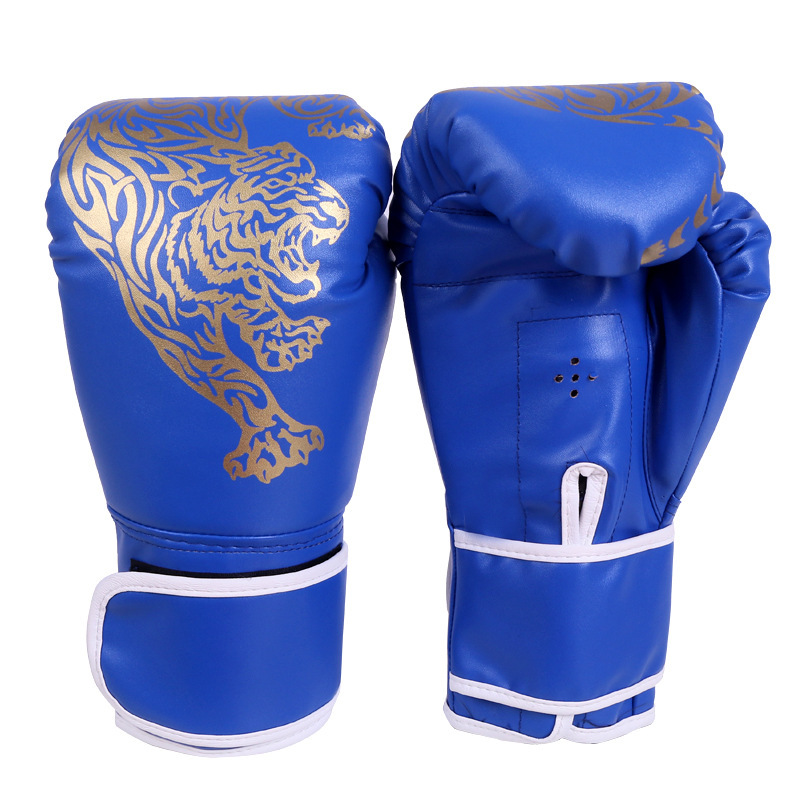 成人儿童加厚pu卡通印花拳击训练手套 搏击训练武术运动全指手套