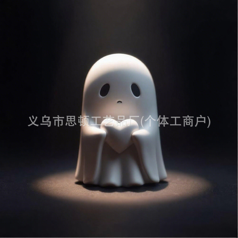 跨境Rude Ghost Ornaments Middle Finger Ghos幽灵双手竖中指|undefined