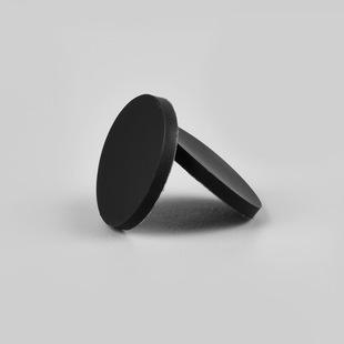 Customized Black Round Silicone Mat for Furniture Tables and Chairs, Single-Sided Adhesive Backing, Wear-Resistant Silicone Foot Pads, Non-Slip Silicone Gaskets