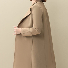 新款妈妈洋气中长款外套中年女装大衣春秋装时尚韩版上衣大码风衣