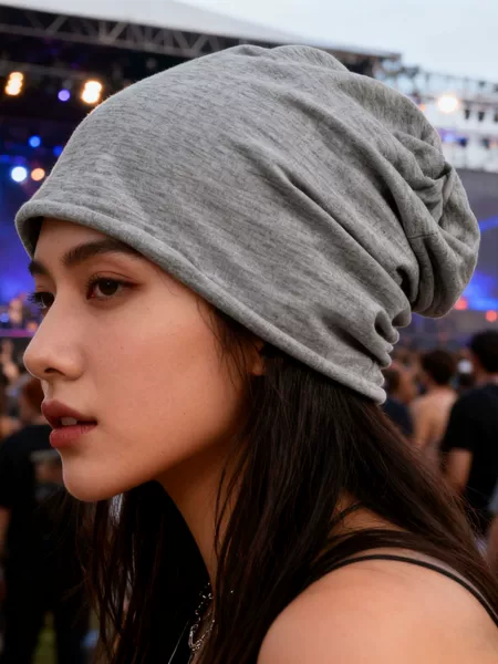 Simple and stylish beanie, solid color postpartum hat, unisex, suitable for daily wear and commuting, versatile headwear, cross-border