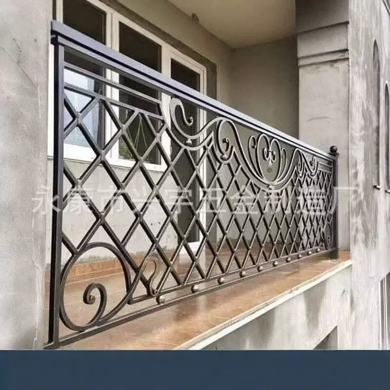 庭院金属围栏铁艺栏杆精钢锻打热镀锌防锈 金属弯花工艺厂家直发