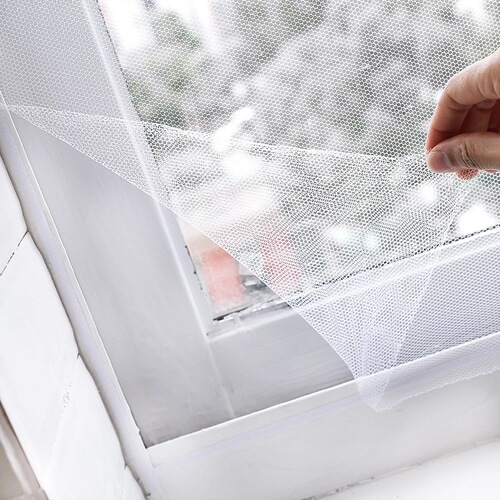 Self-adhesive simple anti-mosquito screen net Invisible screen DIY cuttable encrypted window screen with Velcro