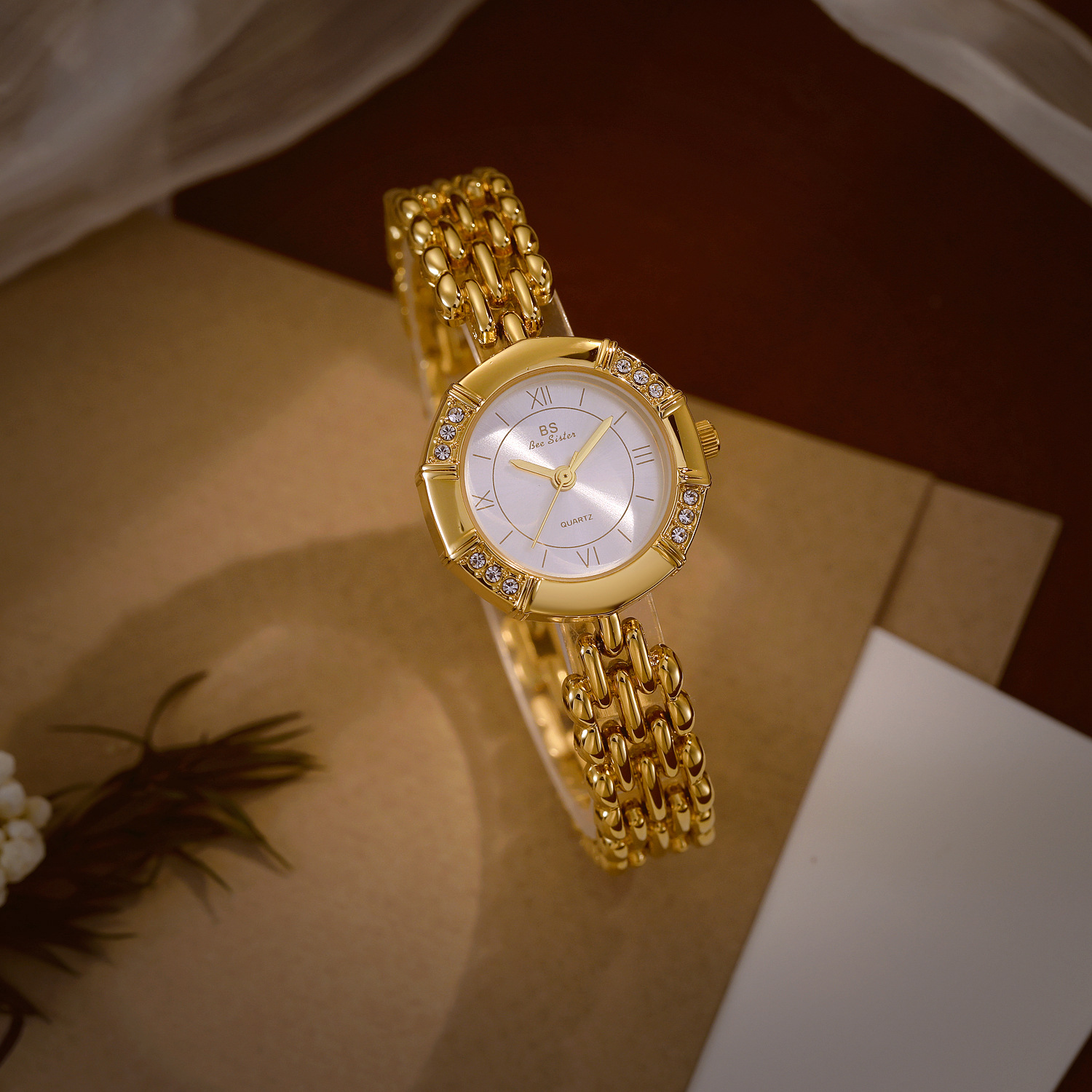 55g Weight Tempered Glass Mirror Material Fine Steel Strap Material Watch Classification Pointer Display Type Jewelry Buckle Buckle Style Diamond Dial Shape Casual, Tea Party Occasion Quartz Movement Solid Color Pattern All Seasons Season Women's Gender Elegant, Classic Style Style Elegant Classic Style Solid Color Jewelry Buckle Quartz Watch 16