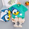 Summer clothing, children's set, western style, children's clothing, 2021 collection, with short sleeve, Korean style