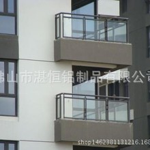 佛山钢化玻璃铝合金护栏生产加工厂家 铝焊接玻璃栏杆专家