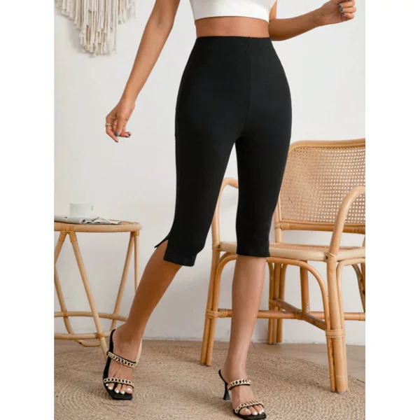 High-Waisted Slimming Cropped Leggings for Women, Elastic Tight-Fitting Cycling Pants, New Cross-Border Spring and Summer Thin Shark Pants