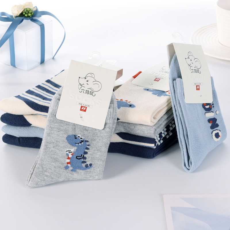 Six Finger Mouse Children's Socks Children's Socks Boys and Girls Autumn and Winter Thick Cotton Socks Baby Socks Thick Cotton Socks