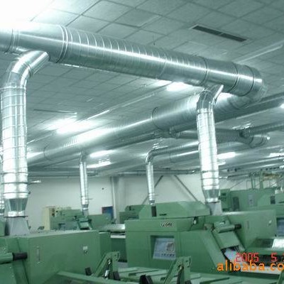 宁波厂家供应加工 不锈钢螺旋通风管弯头三通 通风管