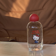 かわいいkt猫グラス高ホウ素シリコン耐高温小衆赤鼻シールカップ車載カッププレゼント