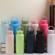 亚马逊供应不锈钢太空壶户外旅行车载保温杯大容量男女运动水壶