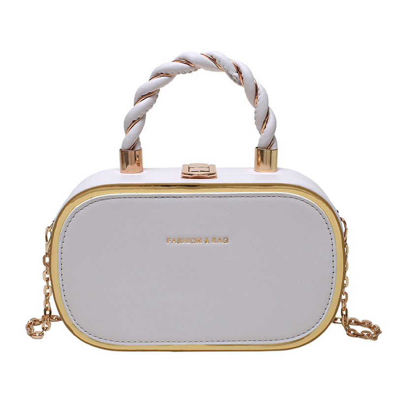 Kleine schoudertas voor dames modieuze handtas met ketting_voghion.com