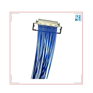 專業生產I-PEX20454极细同轴屏线雙頭帶拉環30P高清屏線0.5間距